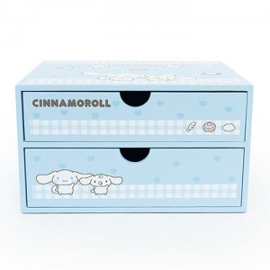 Hello Kitty Cinnamoroll 2-Drawer Storage Chest Albastri | RO_HK82594