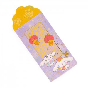 Hello Kitty Cinnamoroll 6-pc Laser-Cut Enclosure Envelopes Violet | RO_HK46347