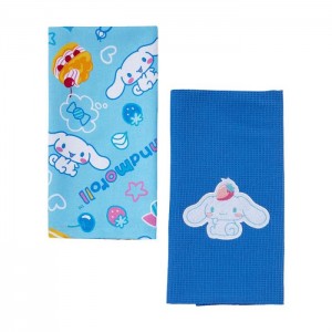 Hello Kitty Cinnamoroll Berry Sweets 2-Pc Kitchen Towel Set Albastri | RO_HK36528