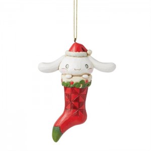 Hello Kitty Cinnamoroll Stocking Hanging Ornament (Jim Shore Sanrio Collection) Rosii | RO_HK47915