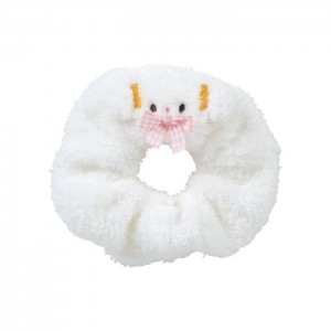 Hello Kitty Cogimyun Cozy Plush Scrunchie (Gingham Bow) Albi | RO_HK71831