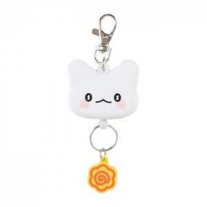 Hello Kitty Hanamaruobake Bestie Face Badge Reel Albi | RO_HK78575