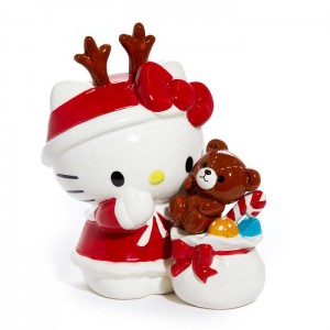 Hello Kitty Hello Kitty Ceramic Holiday Teddy Bear Figurine Rosii | RO_HK55017