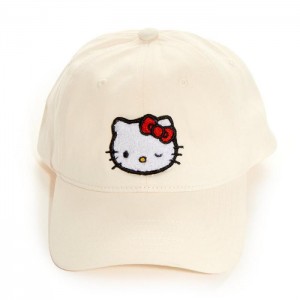 Hello Kitty Hello Kitty Chenille Patch Cap Albi | RO_HK38169