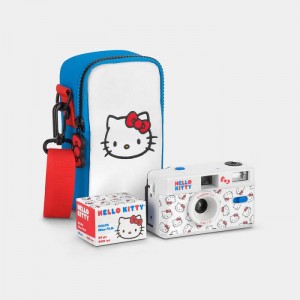 Hello Kitty Hello Kitty Classic FC-11 35mm Camera Bag and Film Gift Box Albastri Albi | RO_HK25608