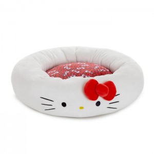 Hello Kitty Hello Kitty Classic Pet Bolster Bed (Small) Rosii Albi | RO_HK64032