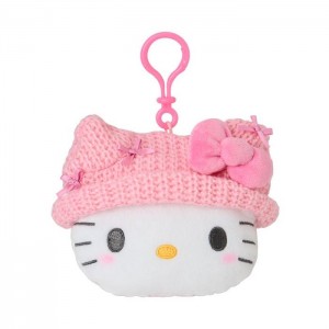 Hello Kitty Hello Kitty Cozy Cap Mascot Clip Pouch Roz Albi | RO_HK60416