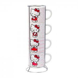 Hello Kitty Hello Kitty Expressions 5-Piece Ceramic Mug Stack Roz | RO_HK86525