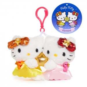 Hello Kitty Hello Kitty Gemini Mascot Clip (Zodiac Series) Galbeni Roz | RO_HK65840