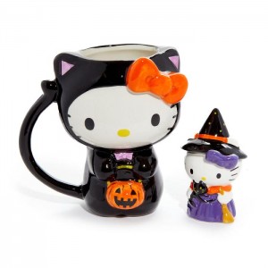 Hello Kitty Hello Kitty Halloween Costume Ceramic Mug and Figurine Gift Set Negrii | RO_HK47018