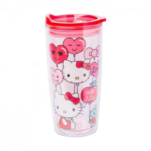 Hello Kitty Hello Kitty Love Balloons Double Wall Tumbler Rosii | RO_HK30982