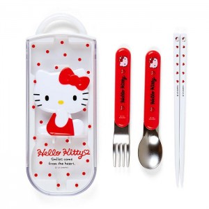 Hello Kitty Hello Kitty Smiles Utensil Set Trio Rosii | RO_HK87012