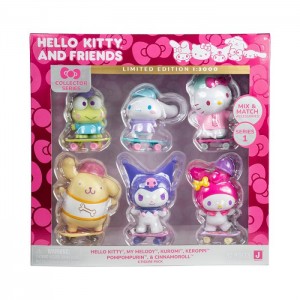 Hello Kitty Hello Kitty and Friends 4" Ultra-Premier 6-Pc Figure Set Colorati | RO_HK30289