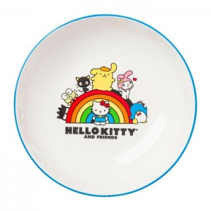 Hello Kitty Hello Kitty and Friends Ceramic Dinner Bowl (Rainbow Parade) Colorati | RO_HK67109