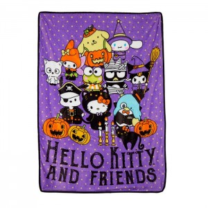 Hello Kitty Hello Kitty and Friends Halloween Portrait Throw Blanket Violet | RO_HK64830