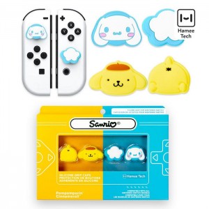 Hello Kitty Hello Kitty and Friends Switch Grip Caps (Cinnamoroll + Pompompurin) Galbeni Albastri | RO_HK61274