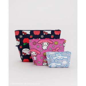 Hello Kitty Hello Kitty and Friends x Baggu Go Pouch Set Colorati | RO_HK97386