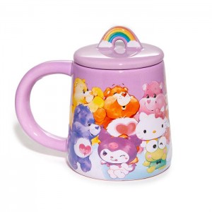 Hello Kitty Hello Kitty and Friends x Care Bears Lidded Mug Violet | RO_HK66788