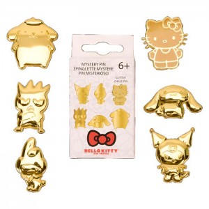 Hello Kitty Hello Kitty and Friends x Loungefly 50th Anniv. Gold Blind Box Pin Aurii | RO_HK39279