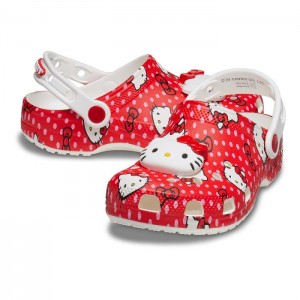 Hello Kitty Hello Kitty x Crocs Toddler Red Classic Clog Rosii | RO_HK37515