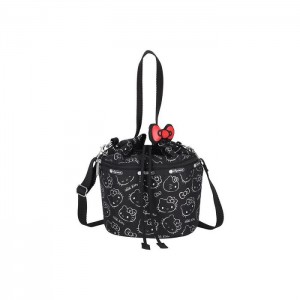 Hello Kitty Hello Kitty x LeSportsac Drawstring (I Am A Star) Negrii | RO_HK49642