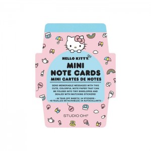 Hello Kitty Hello Kitty x Studio Oh! Classic Pink Mini Memo with Stickers Roz Albastri | RO_HK37924