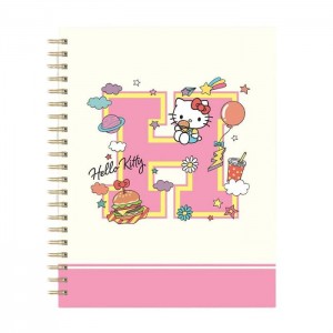 Hello Kitty Hello Kitty x Studio Oh! College Letters Extra-Large Spiral Notebook Roz | RO_HK31891