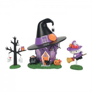 Hello Kitty Hello Kitty's Halloween Witch Tower Figurine Set Violet | RO_HK49712