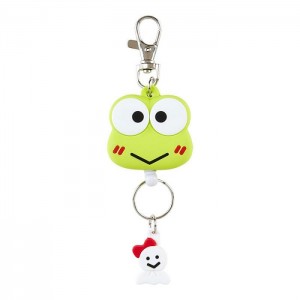 Hello Kitty Keroppi Bestie Face Badge Reel Verzi | RO_HK90727