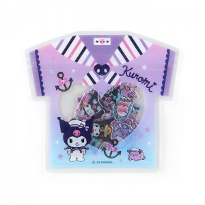 Hello Kitty Kuromi 24-Piece Summer Tee Mini Sticker Pack Violet | RO_HK97693