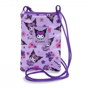 Hello Kitty Kuromi Crossbody Phone Bag (Spring Kimono Series) Violet | RO_HK97414