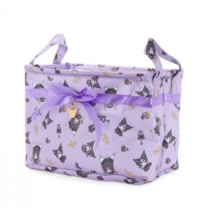 Hello Kitty Kuromi Fabric Storage Bin (Royal Princess Series) Violet | RO_HK27029