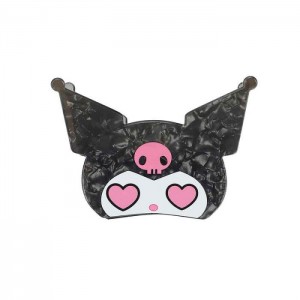 Hello Kitty Kuromi Heart Eyes Hair Clip Negrii | RO_HK90836