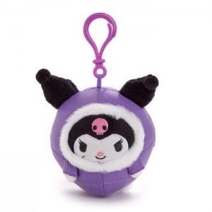 Hello Kitty Kuromi Mascot Clip (Winter Puffer Series) Violet | RO_HK61841