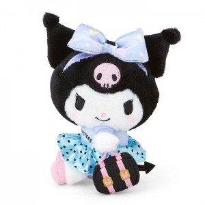 Hello Kitty Kuromi Plush Mascot Keychain (Day at the Funfair Series) Albastri Negrii | RO_HK22181