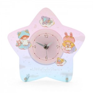 Hello Kitty LittleTwinStars Standing Clock (Fluffy Cloud Series) Roz Albastri | RO_HK16932