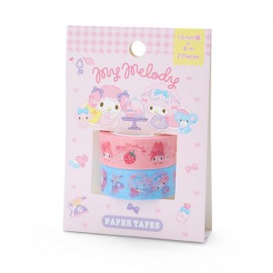 Hello Kitty My Melody 2-Piece Washi Tape Set Roz | RO_HK55040