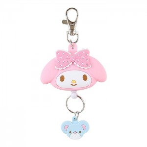 Hello Kitty My Melody Bestie Face Badge Reel Roz | RO_HK81999