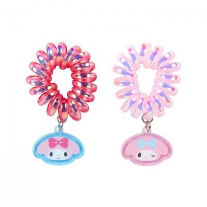 Hello Kitty My Melody Spiral Hair Ties (Set of 2) Violet Roz | RO_HK12529