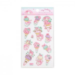 Hello Kitty My Melody Sticker Sheet (Ice Cream Party Series) Roz | RO_HK29695