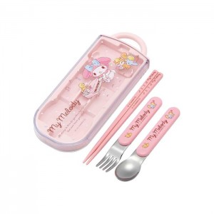 Hello Kitty My Melody Utensil Set Trio Roz | RO_HK87465