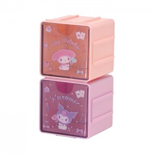 Hello Kitty My Melody & Kuromi Cubic Storage Containers (Set of 2) Roz Portocalii | RO_HK45066