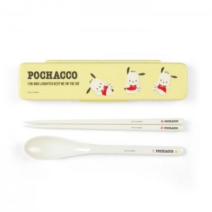 Hello Kitty Pochacco Everyday Chopsticks & Spoon Set Galbeni | RO_HK30027