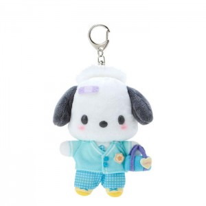 Hello Kitty Pochacco Plush Mascot Keychain (Sanrio Academy Series) Albi Albastri | RO_HK39043