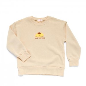 Hello Kitty Pompompurin Kids Mascot Sweatshirt Bej | RO_HK22365