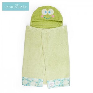 Hello Kitty Sanrio Baby Keroppi Hooded Bath Wrap Verzi | RO_HK61627