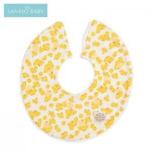 Hello Kitty Sanrio Baby Organic Cotton Pompompurin Bib Galbeni | RO_HK75506