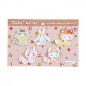 Hello Kitty Sanrio Characters 5-pc Felt Sticker Set (Forest Friends Series) Roz | RO_HK12774