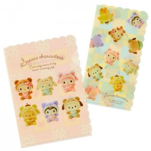 Hello Kitty Sanrio Characters File Folder Set (Baby Bear Series) Galbeni | RO_HK70978