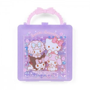 Hello Kitty Sanrio Characters Mini Coloring & Sticker Set Violet | RO_HK69118